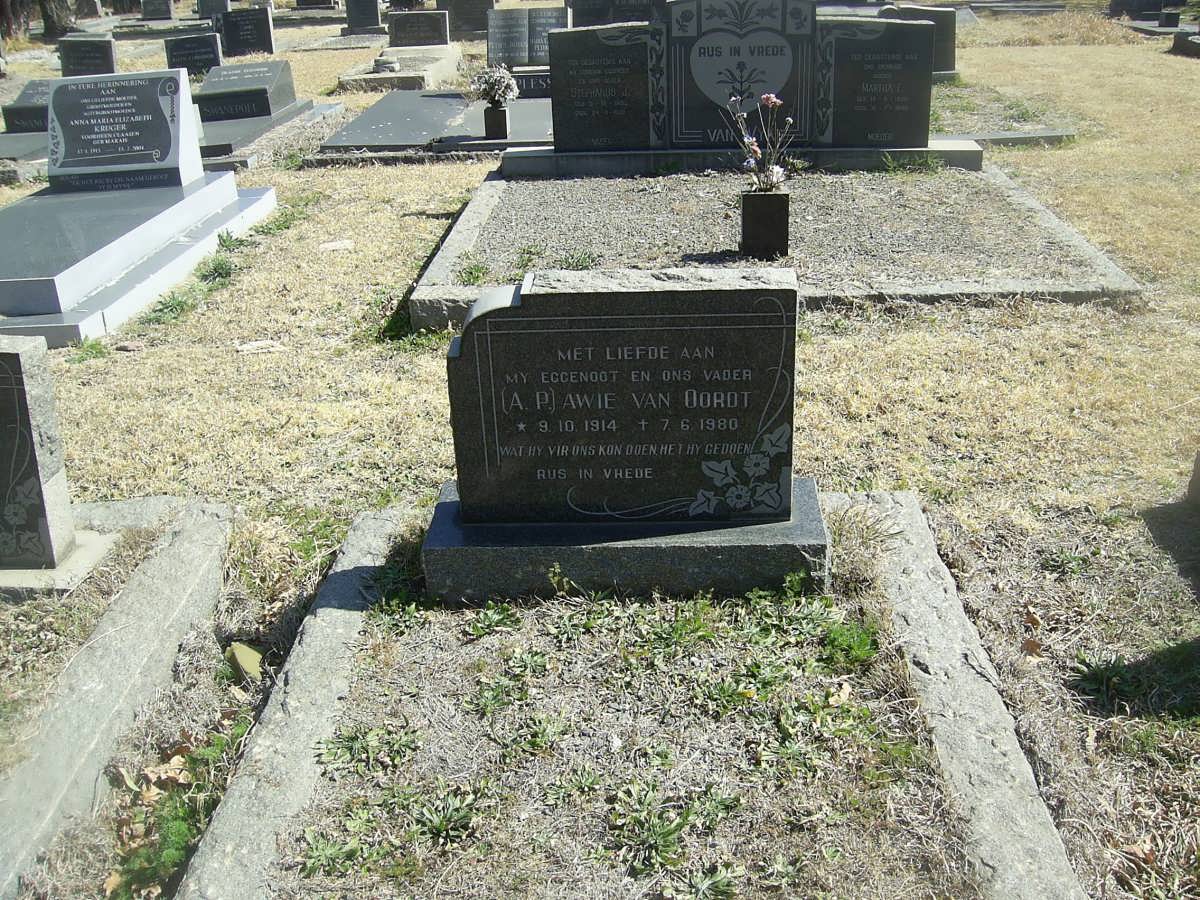 OORDT A.P., van 1914-1980