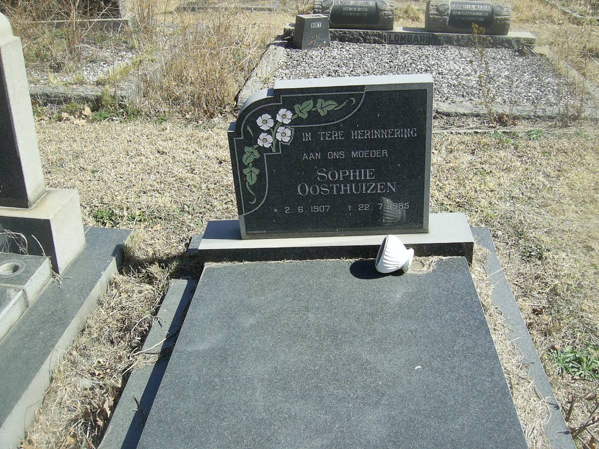 OOSTHUIZEN Sophie 1907-1985