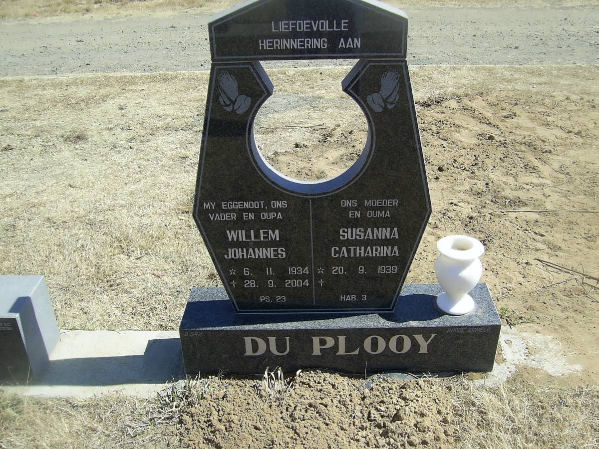 PLOOY Willem Johannes, du 1934-2004 &amp; Susanna Catharina 1939-