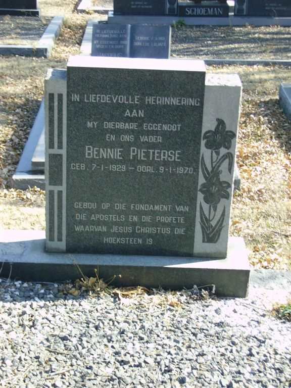 PIETERSE Bennie 1929-1970