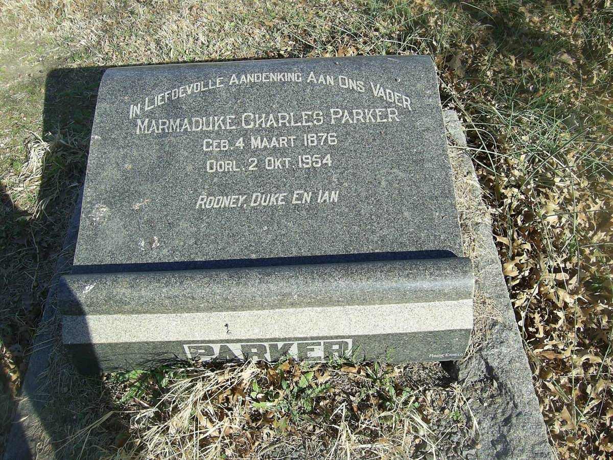 PARKER Marmaduke Charles 1876-1954