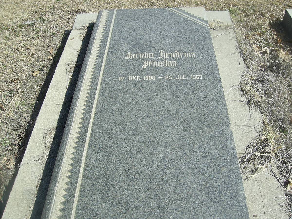 PRINSLOO Jacoba Hendrina 1908-1963