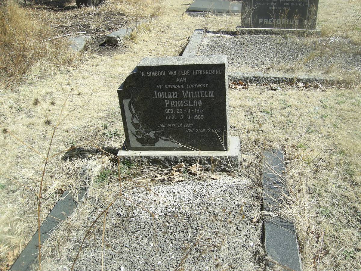PRINSLOO Johan Wilhelm 1917-1963