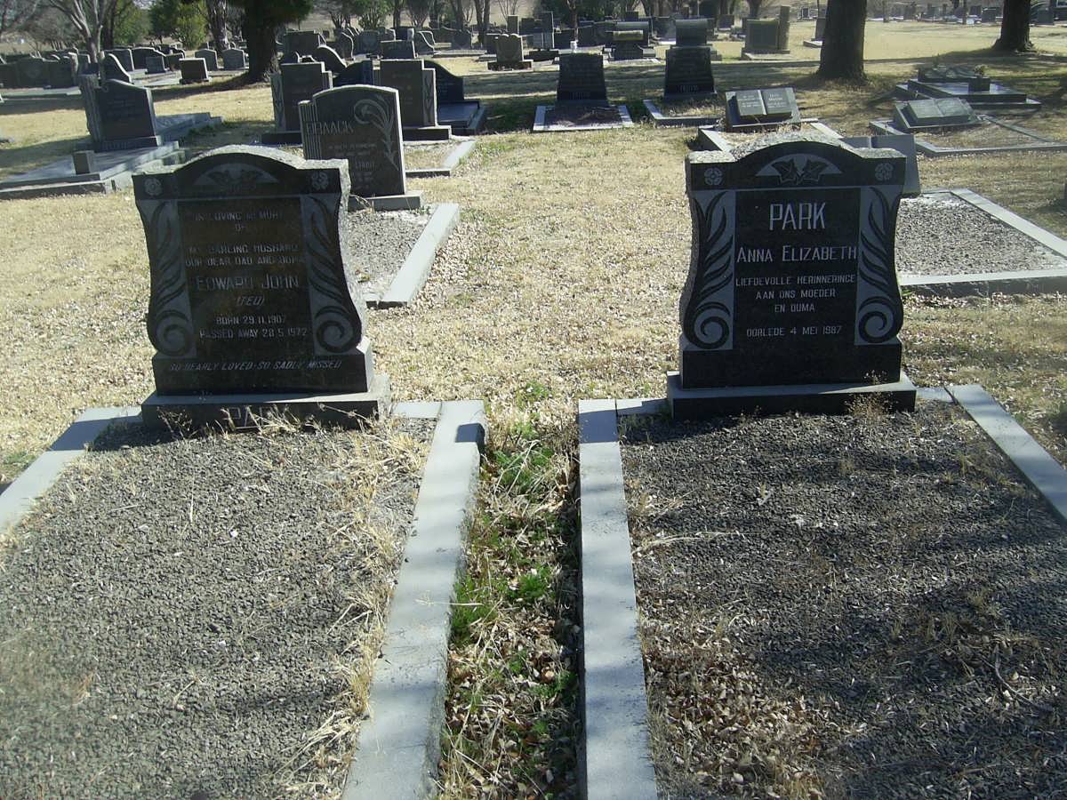 PARK Edward John &amp; Anna Elizabeth