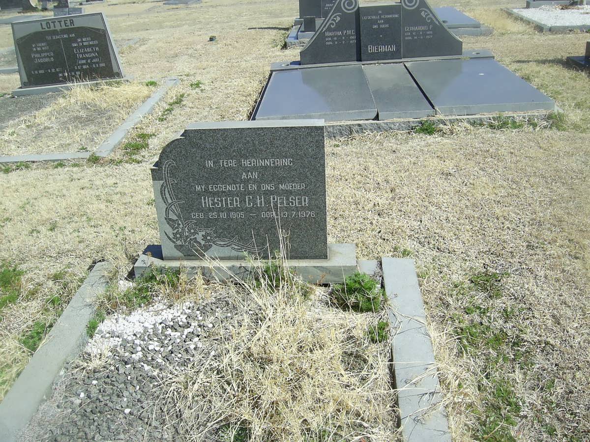 PELSER Hester C.H. 1905-1976
