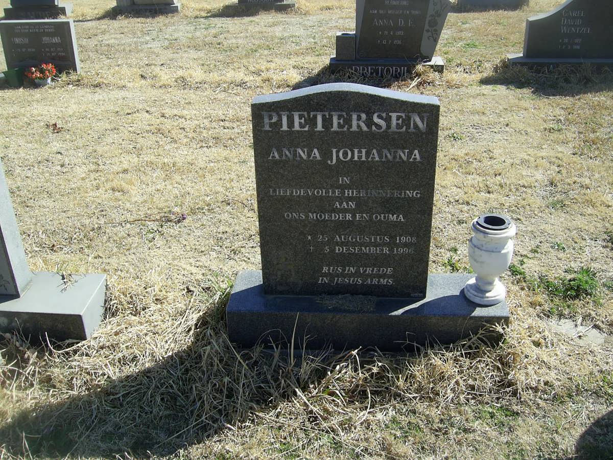 PIETERSEN Anna Johanna 1908-1996