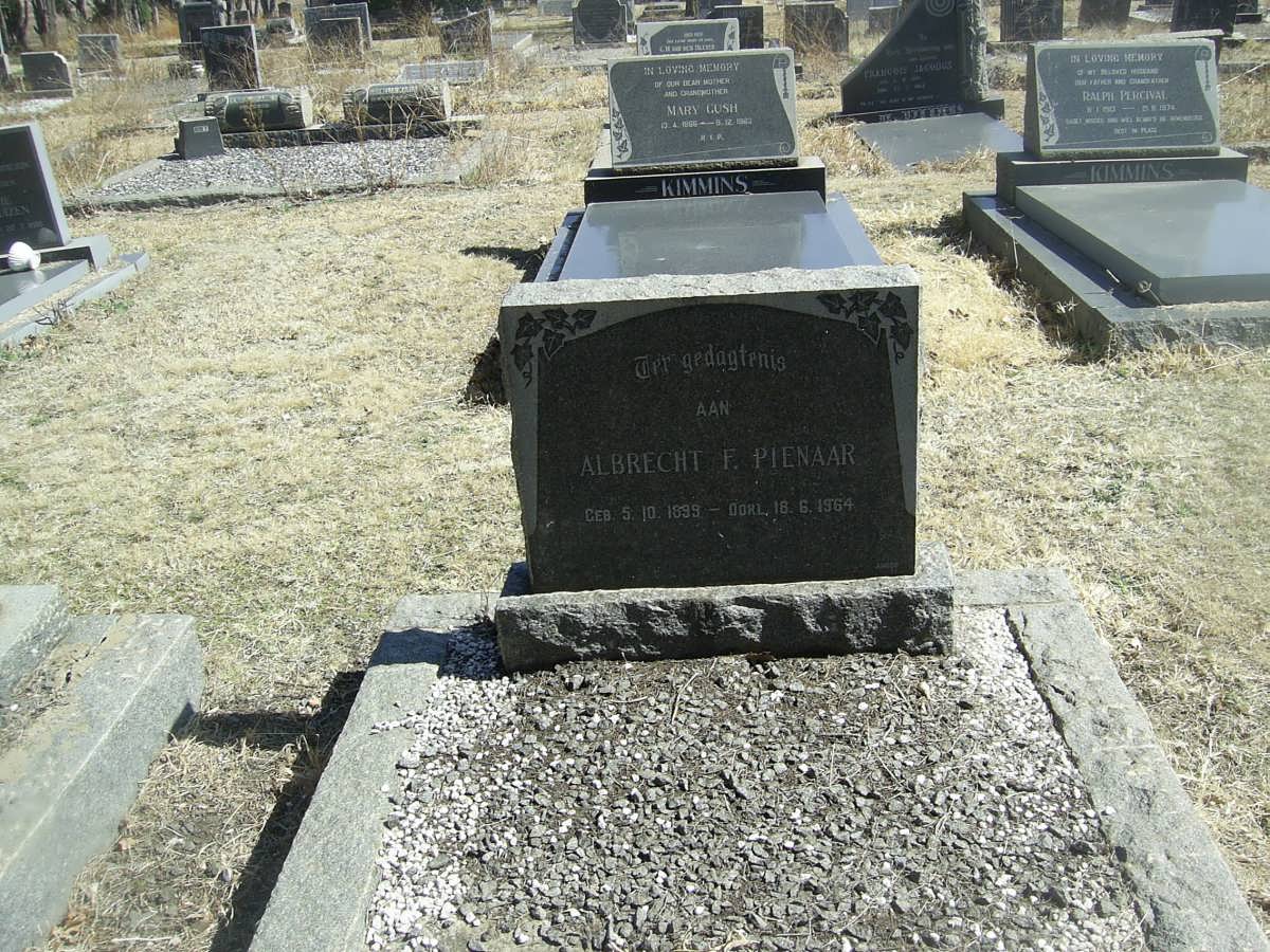 PIENAAR Albrecht F. 1939-1964