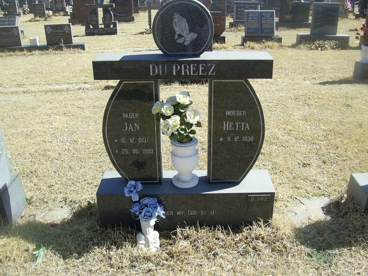 PREEZ Jan, du 1937-1999 &amp; Hetta 1938-