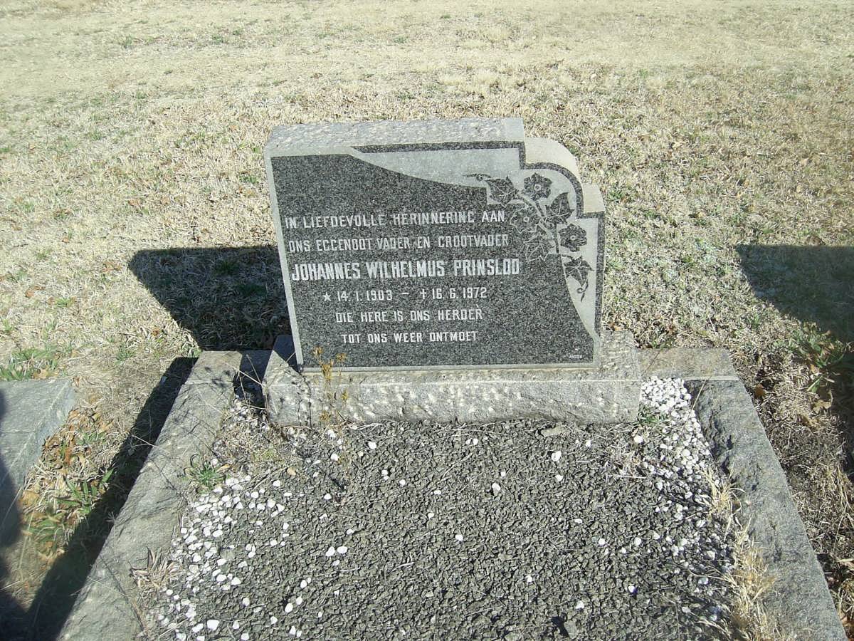 PRINSLOO Johannes Wilhelmus 1903-1972