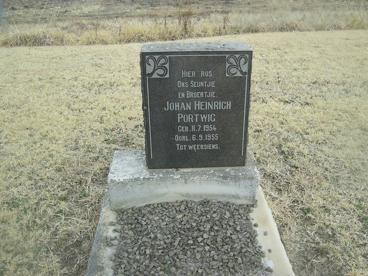 PORTWIG Johan Heinrich 1954-1955