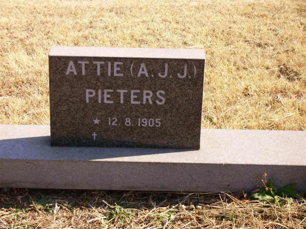 PIETERS A.J.J. 1905-