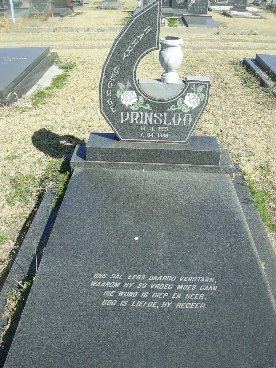 PRINSLOO Harry Heorge 1959-1986