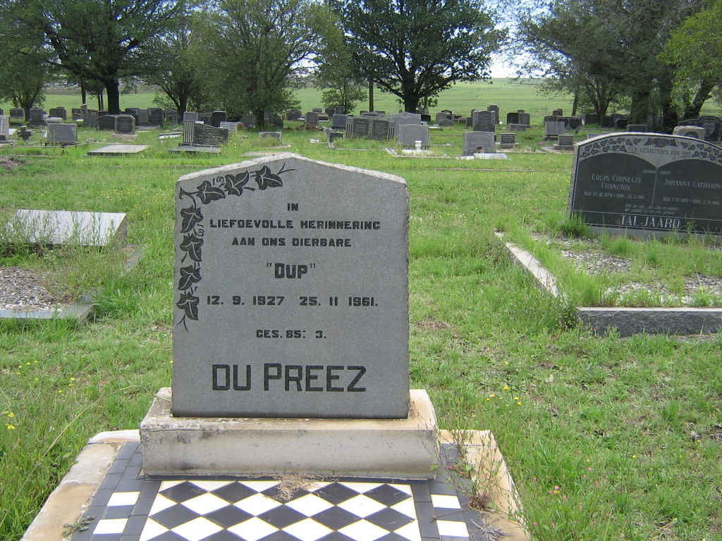 PREEZ Dup, Du 1927-1961