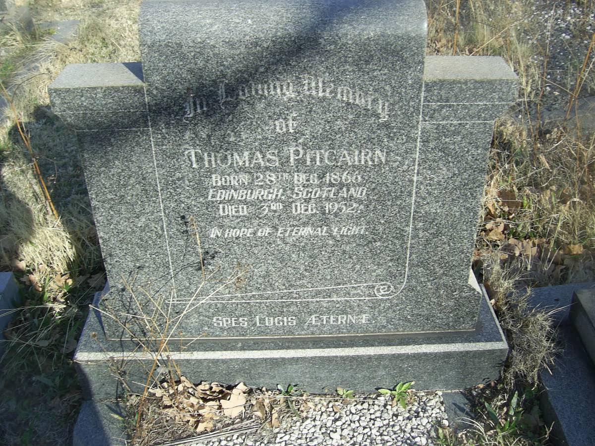 PITCAIRN Thomas 1866-1952