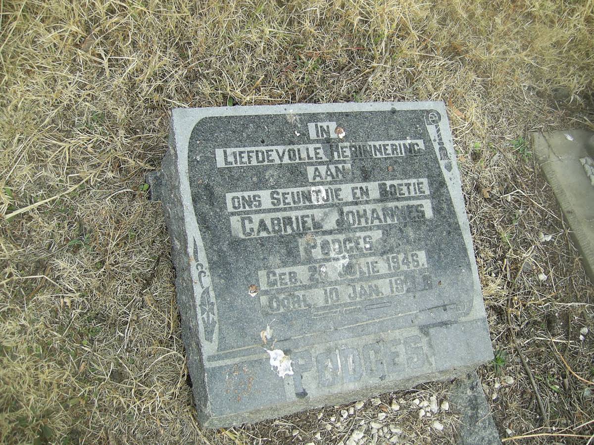 PODGES Gabriel Johannes 1946-19??