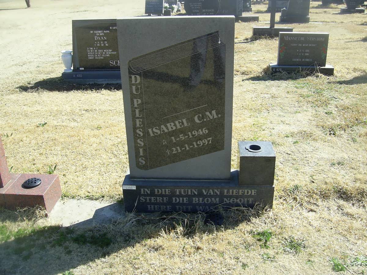 PLESSIS Isabel C.M., du 1946-1997