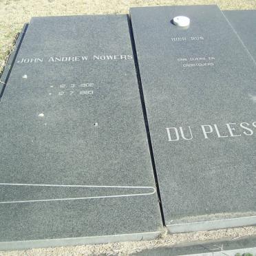 PLESSIS John Andrew Nowers, du 1902-1983 &amp; Anna Margaretha BEKKER 1904-1983