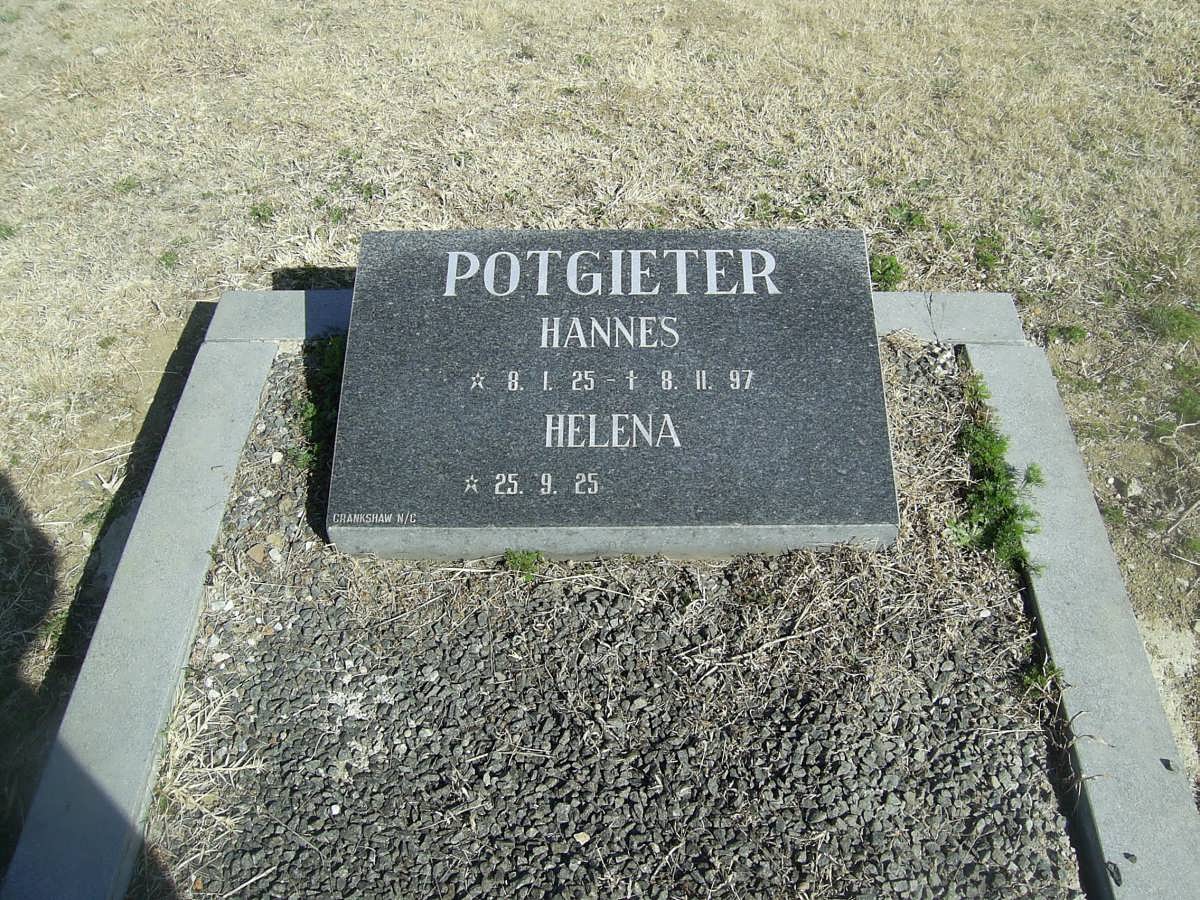 POTGIETER Hannes 1925-1997 &amp; Helena 1925-