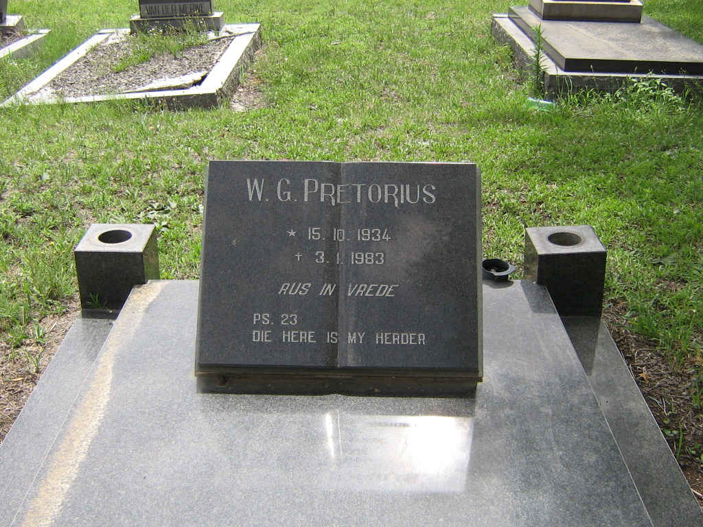 PRETORIUS W.G. 1934-1983
