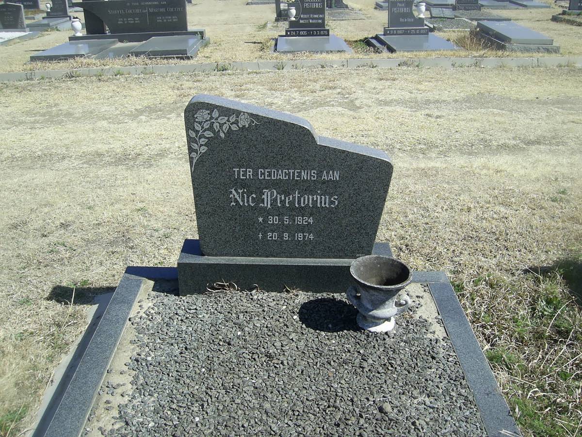 PRETORIUS Nic 1924-1974