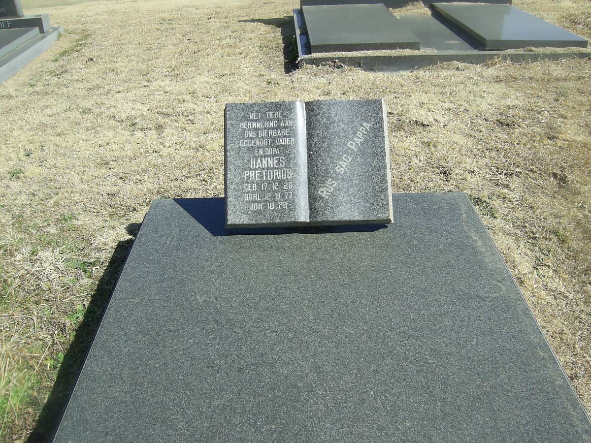 PRETORIUS Hannes 1926-1977