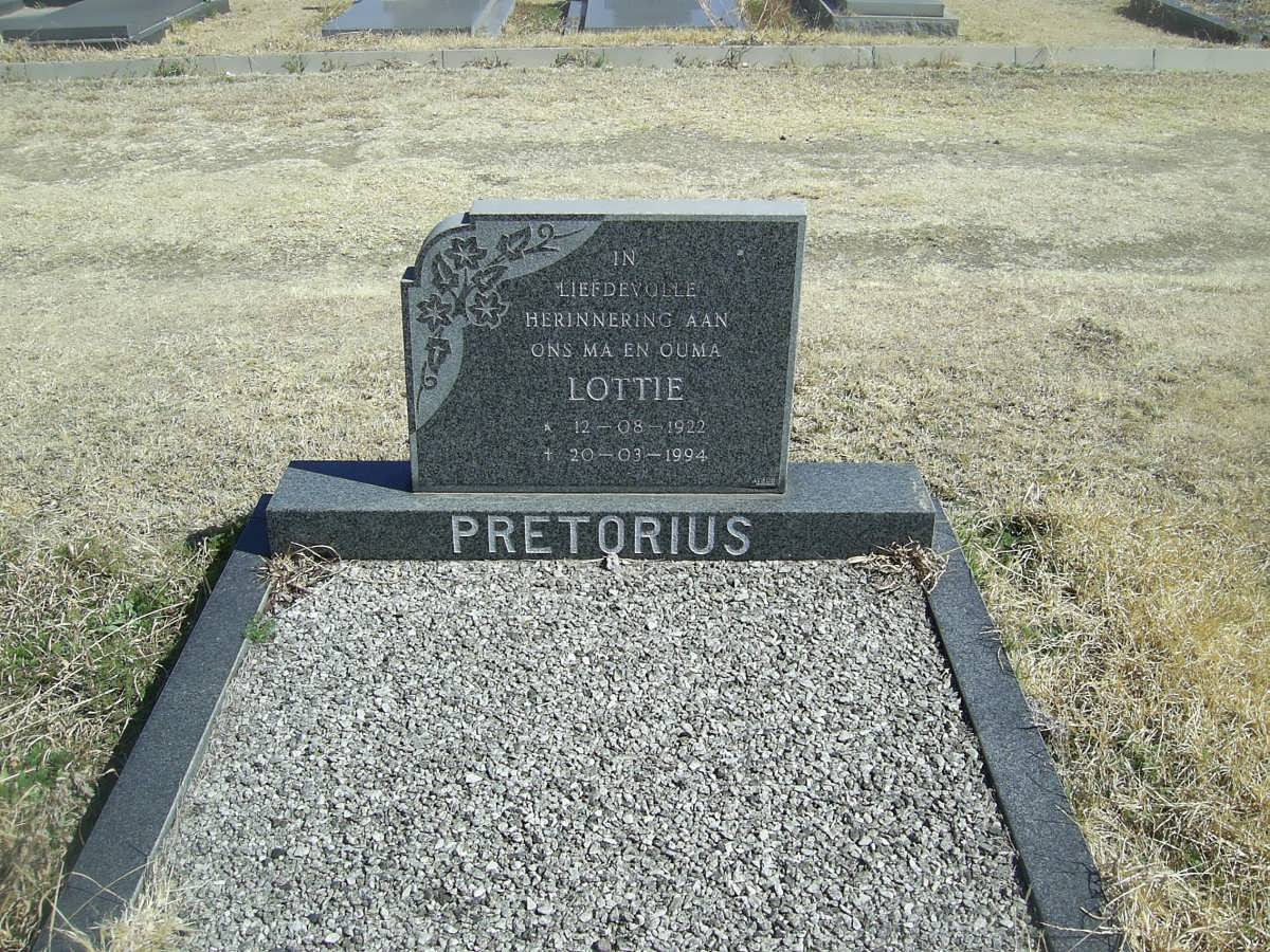 PRETORIUS Lottie 1922-1994