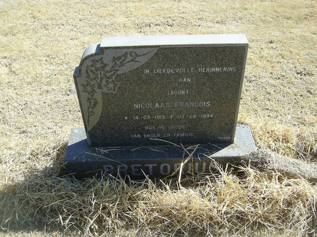PRETORIUS Nicolaas Francois 1915-1994