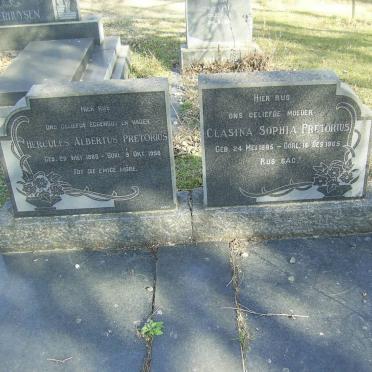PRETORIUS Hercules Albertus 1885-1956 &amp; Clasina Sophia 1885-1965
