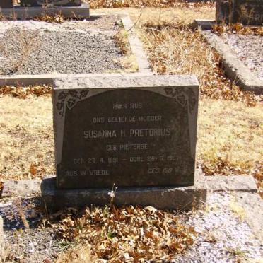 PRETORIUS Susanna H. nee PIETERSE 1891-1967