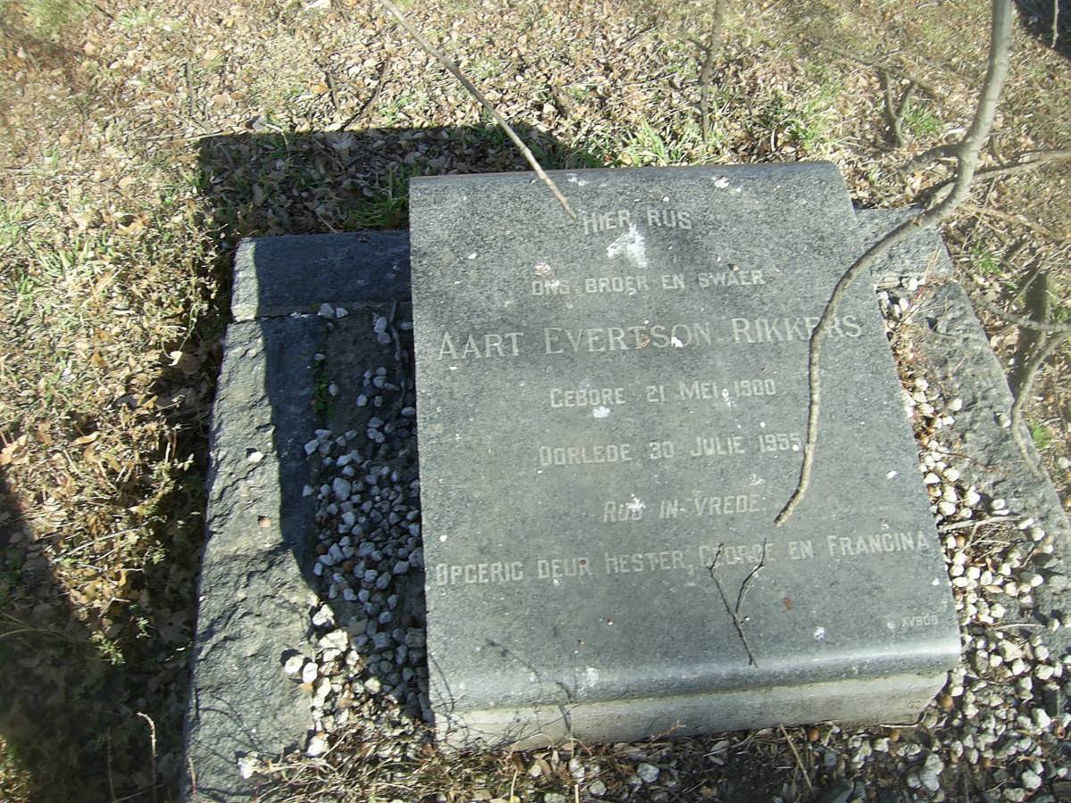 RIKKERS Aart Evertson 1900-1955