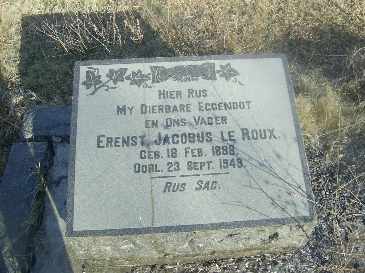 ROUX Erenst Jacobus, le 1888-1949