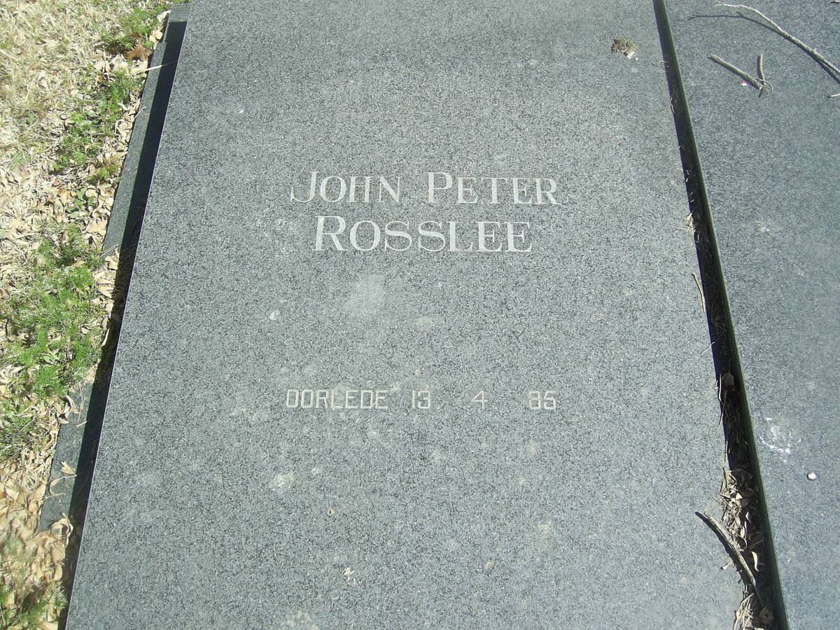ROSSLEE John Peter  -1985