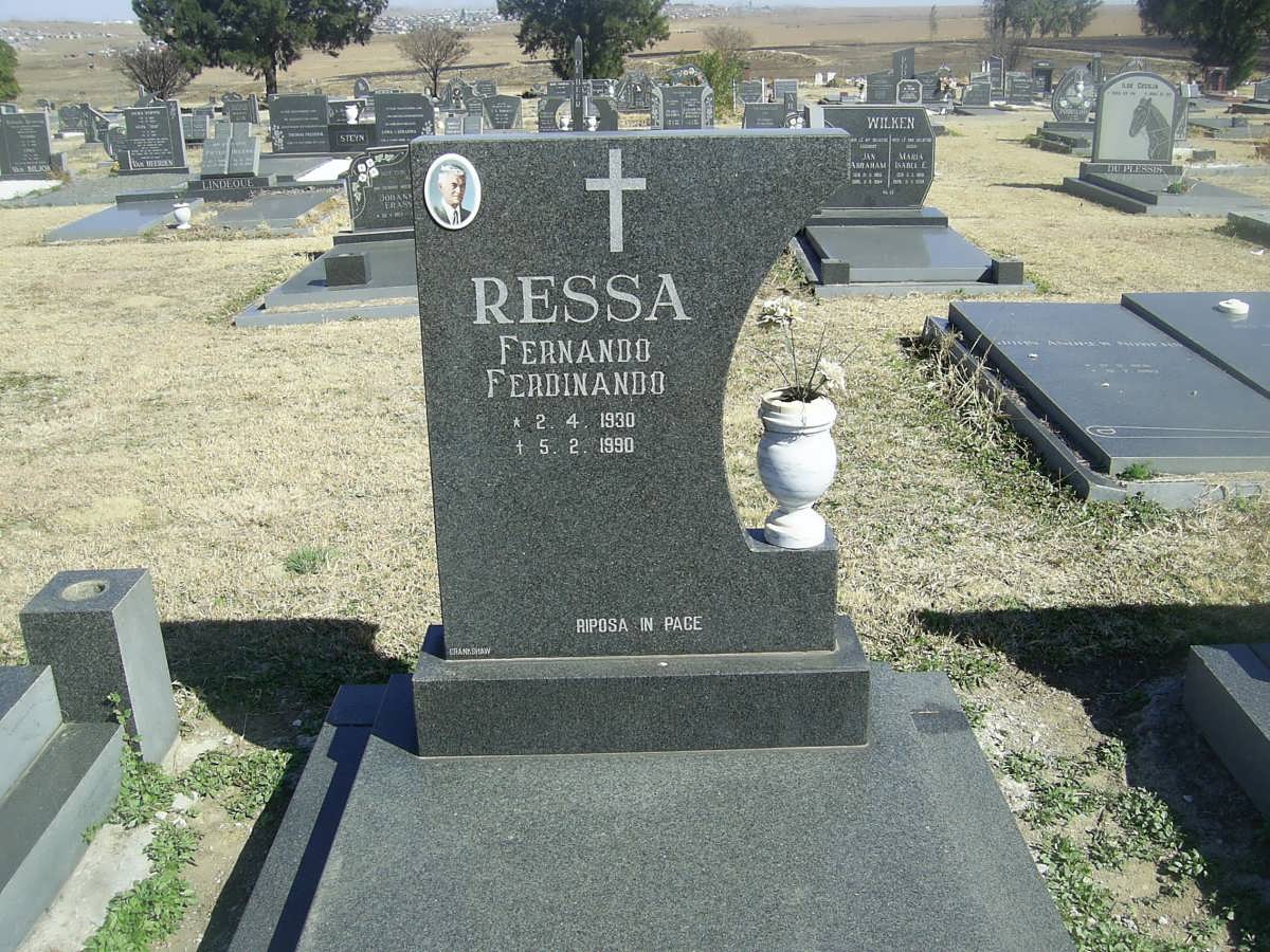 RESSA Fernando Ferdinando 1930-1990