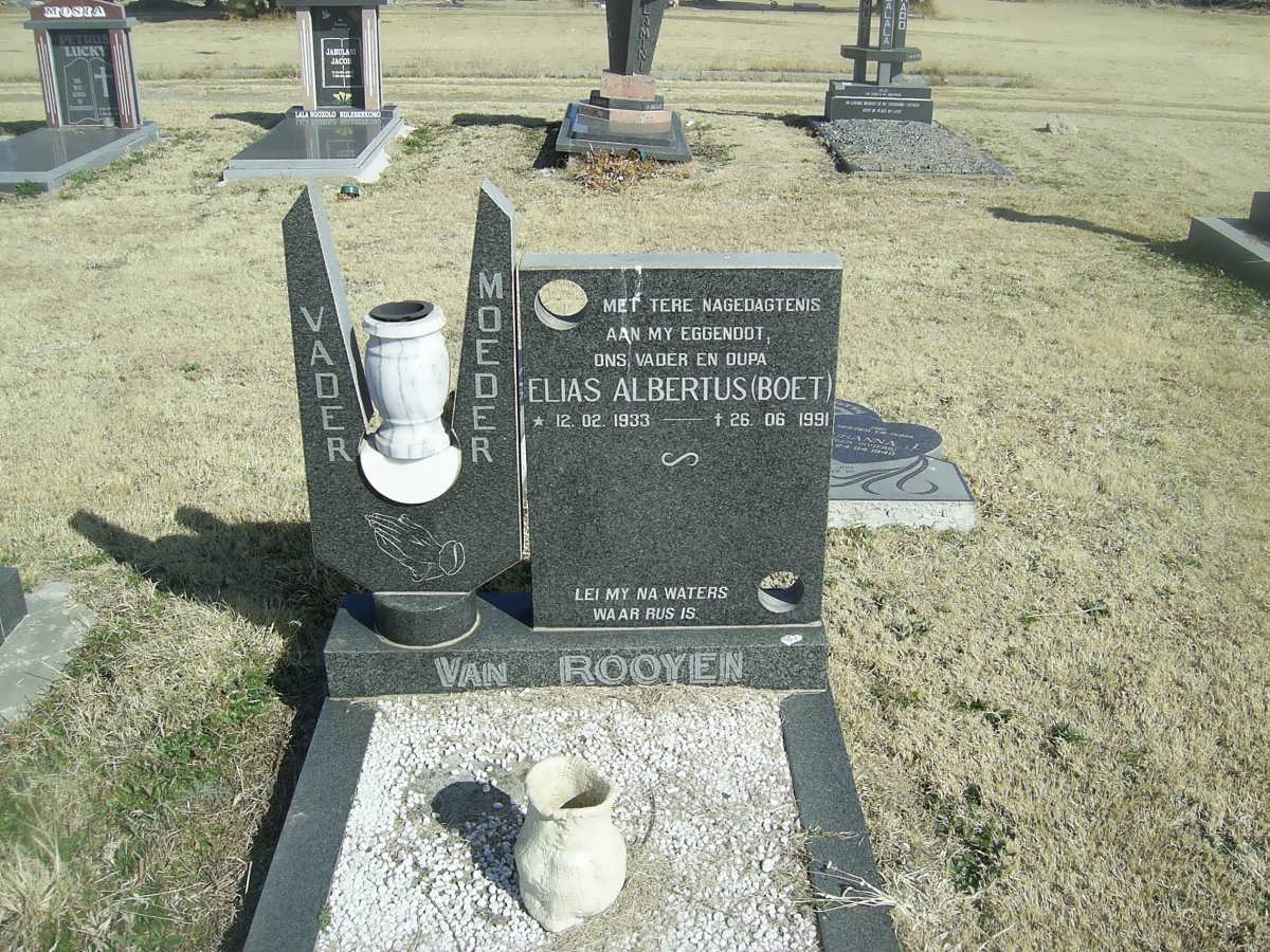 ROOYEN Elias Albertus, van 1933-1991