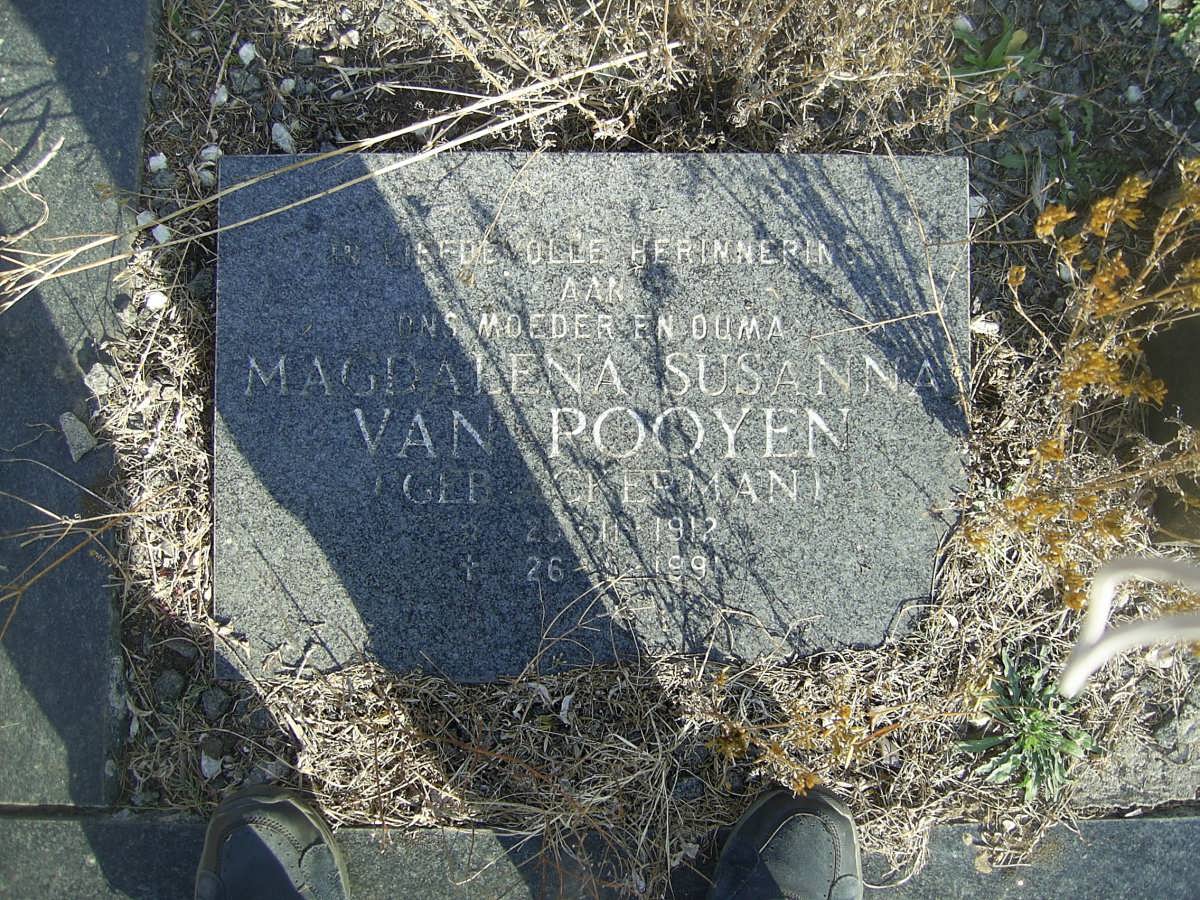 ROOYEN Magdalena Susanna nee ACKERMAN 1912-199?