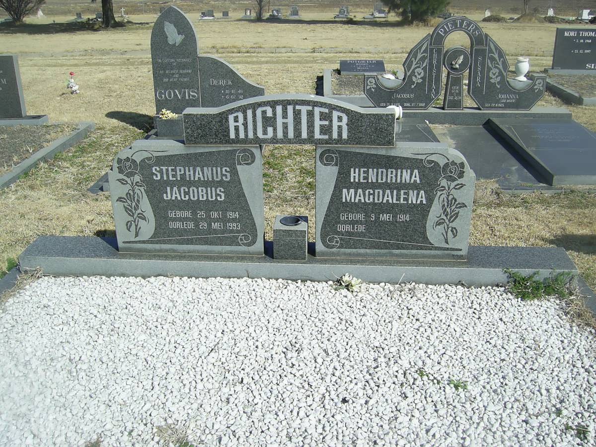 RICHTER Stephanus Jacobus 1914-1993 &amp; Hendrina Magdalena 1914-