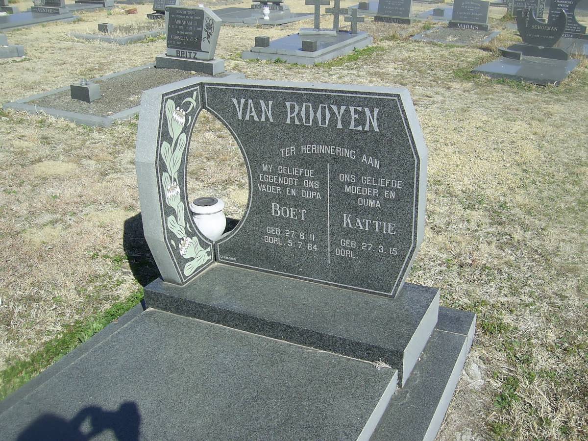 ROOYEN Boet, van 1911-1984 &amp; Kattie 1915-