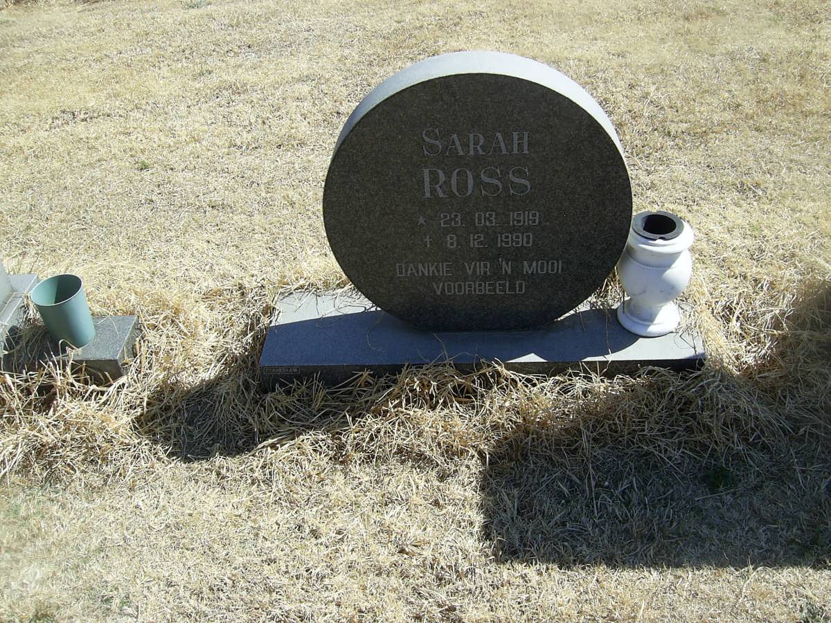 ROSS Sarah 1919-1990