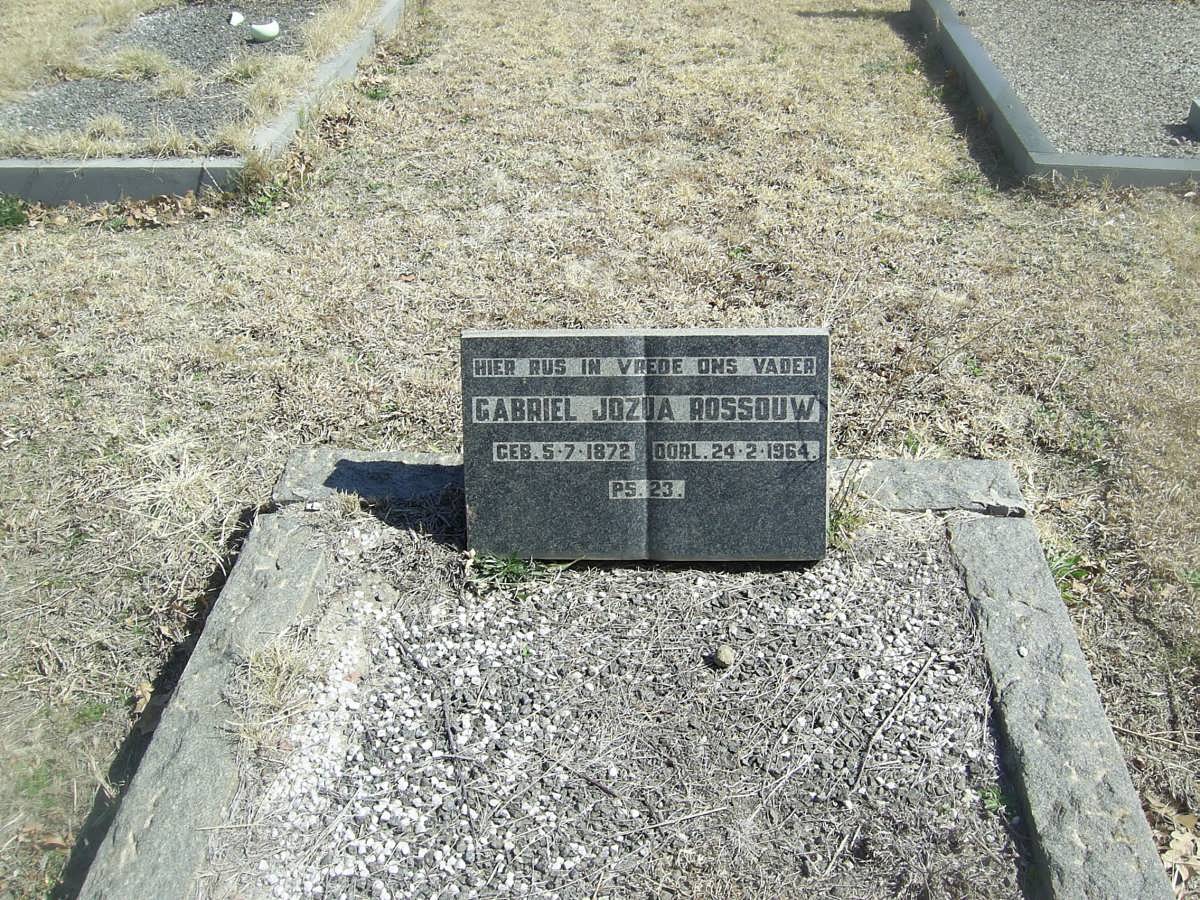 ROSSOUW Gabriel Jazua 1872-1964