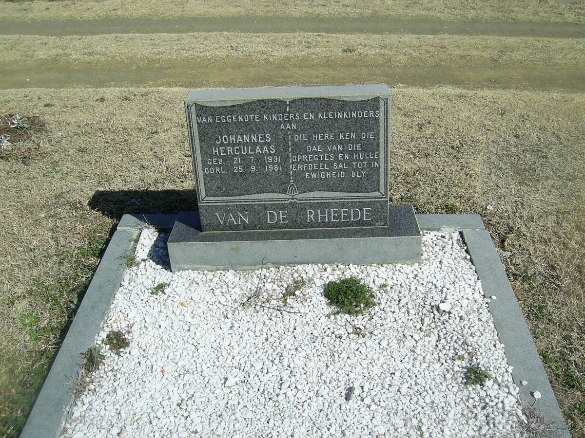 RHEEDE Johannes Herculaas, van de 1931-1981