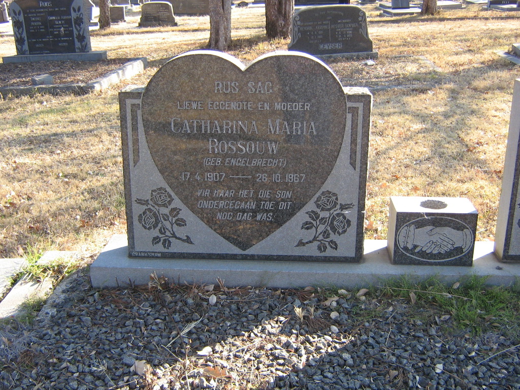 ROSSOUW Catharina Maria nee ENGELBRECHT 1907-1967