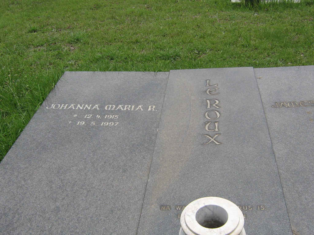 ROUX Johanna Maria R., le 1915-1997