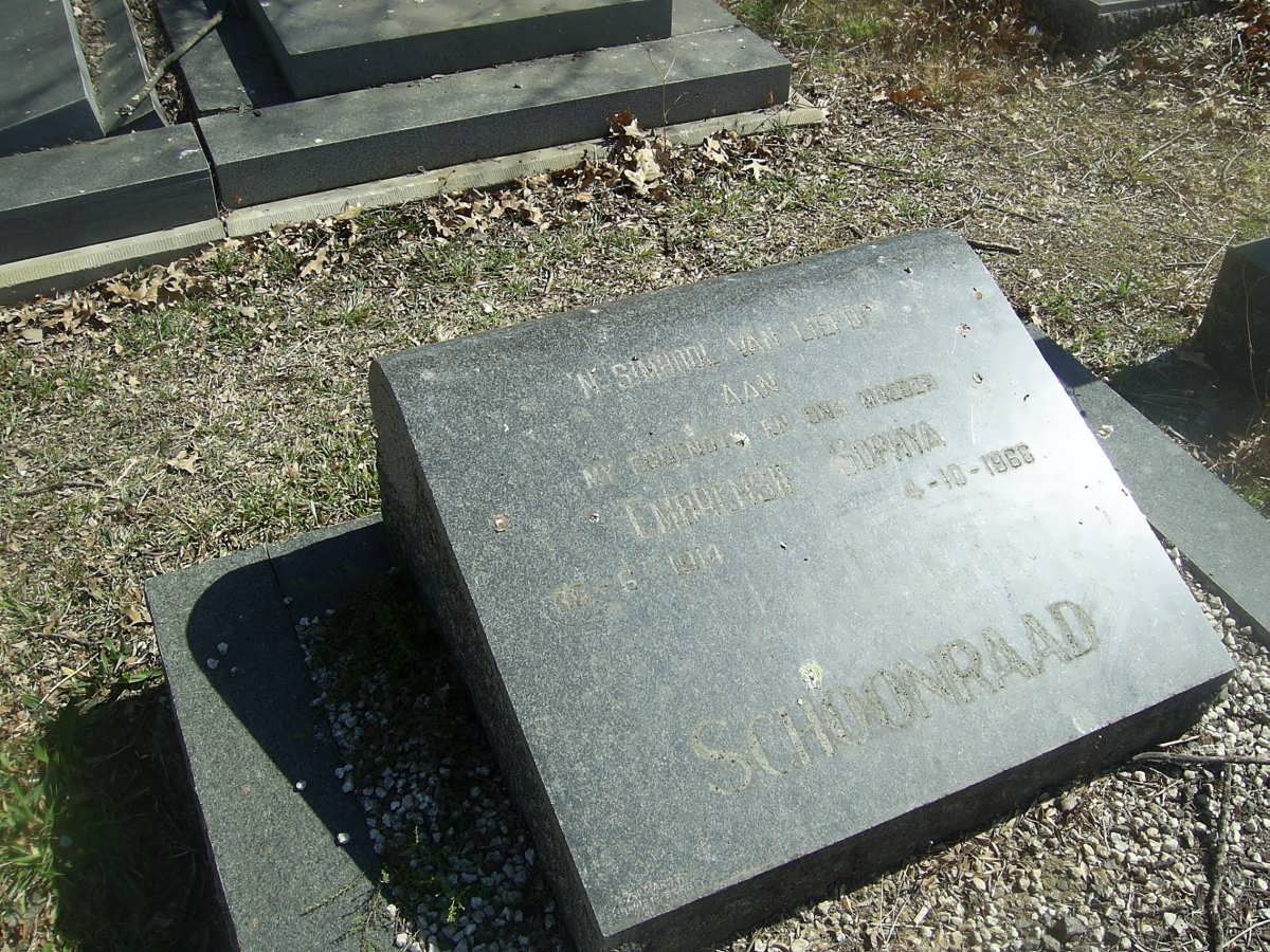 SCHOONRAAD ? Sophya 1914-1966