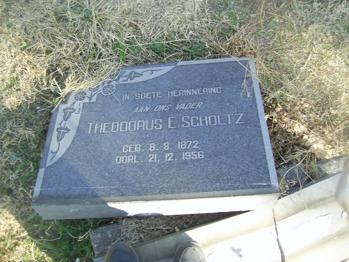 SCHOLTZ Theodorus E. 1872-1956
