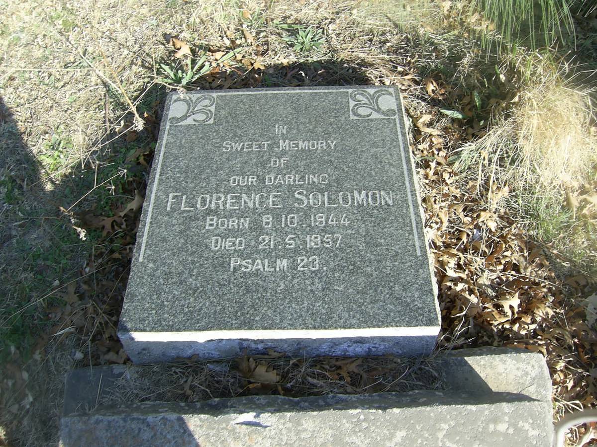 SOLOMON Florence 1944-1957