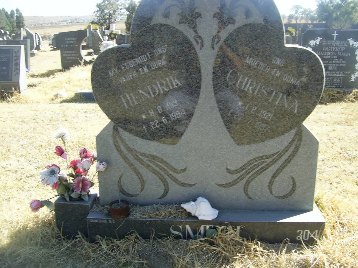 SMITH Hendrik 1919-1994 &amp; Christina 1921-1997