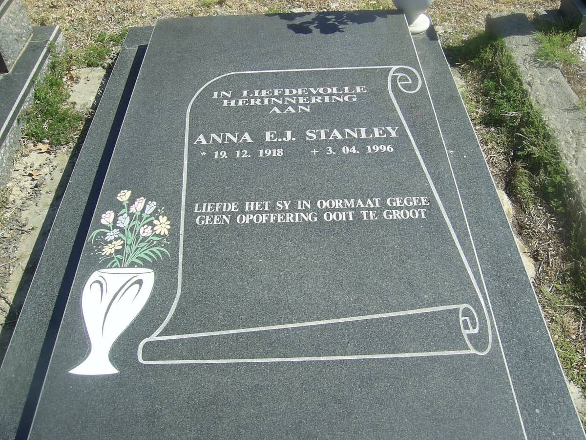 STANLEY Anna E.J. 1918-1996