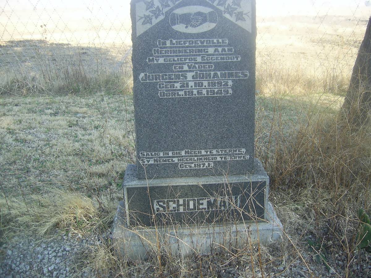 SCHOEMAN Jurgens Johannes 1892-1949