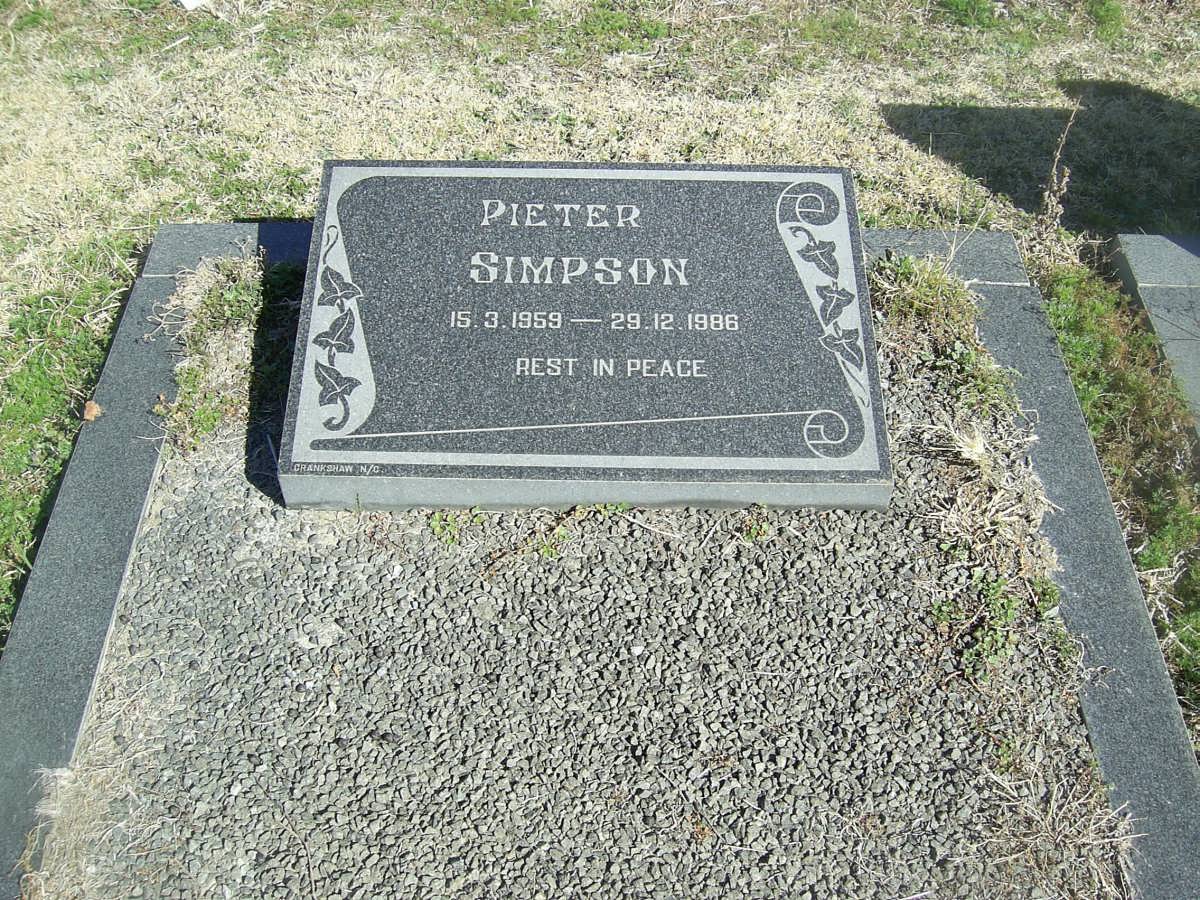 SIMPSON Pieter 1959-1986