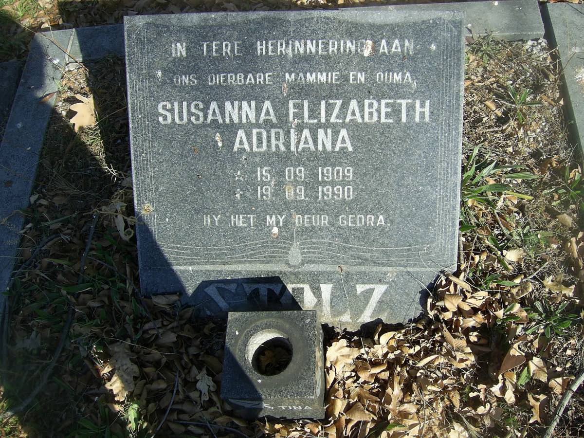 STOLZ Susanna Elizabeth Adriana 1909-1990